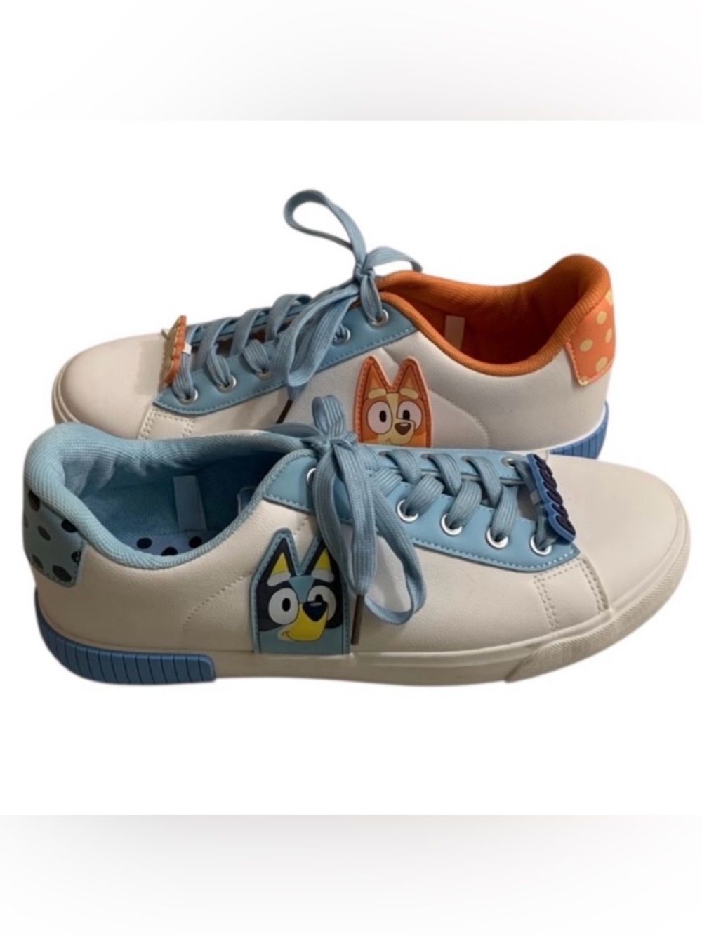 Ground Up Bluey Bingo Court Shoes Women’s Size 10 Sneakers Tennis Blue Orange